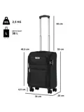 TravelZ Softspinner handbagage koffer 55cm