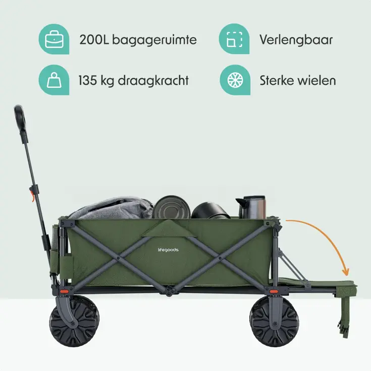 LifeGoods Bolderkar – 130KG