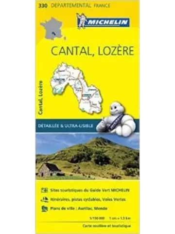 Wegenkaart Local 330 Cantal Lozere