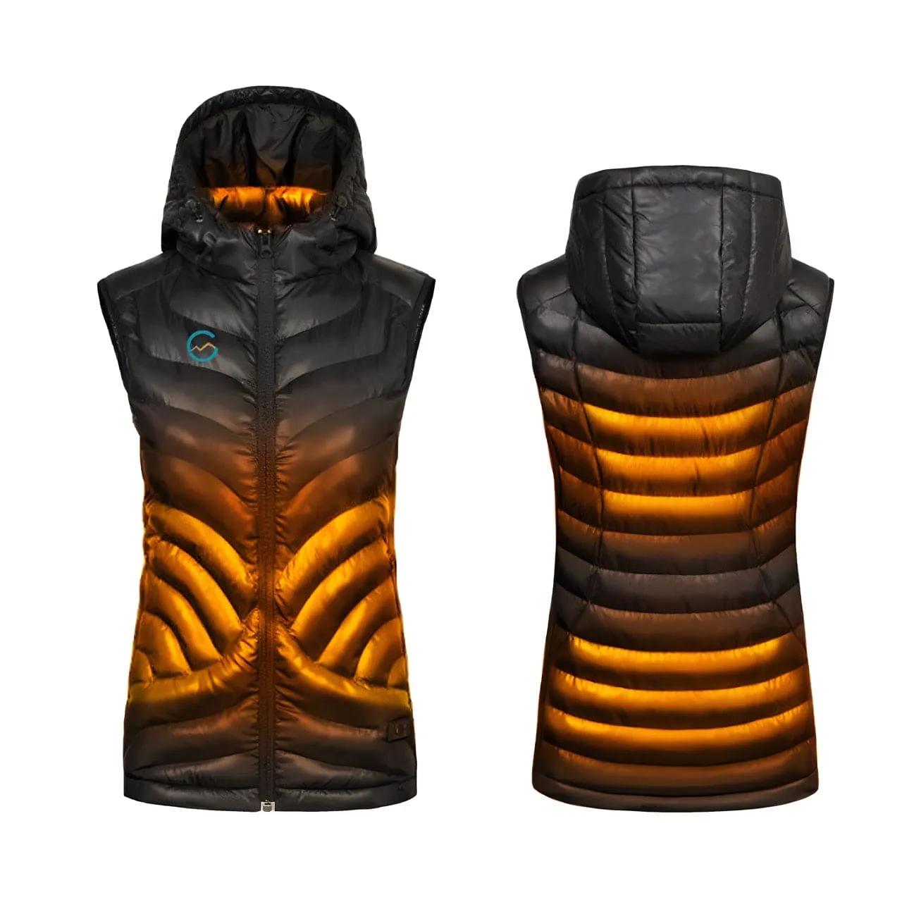 Gløde Høgge Verwarmde Dames Bodywarmer  Zwart  Zwart