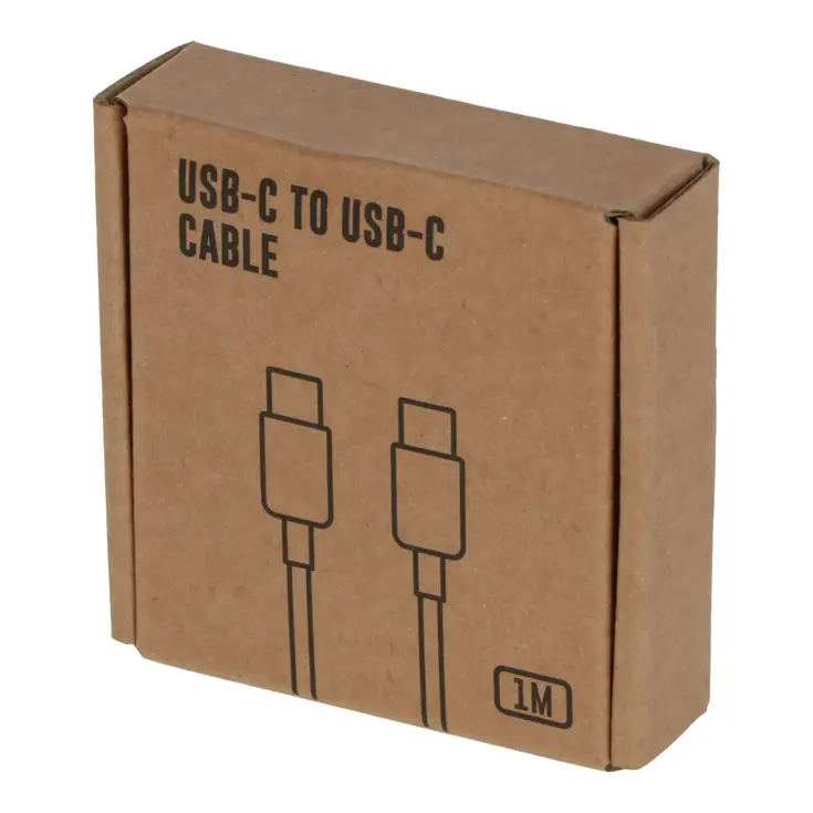 USB-C naar USB-C kabel 1 meter, 2,4A laadkracht