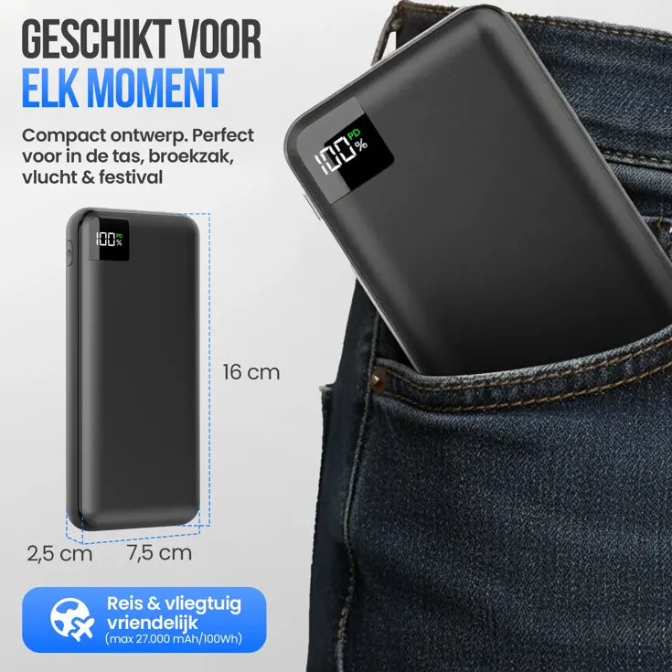 Powerbank 27.000mAh