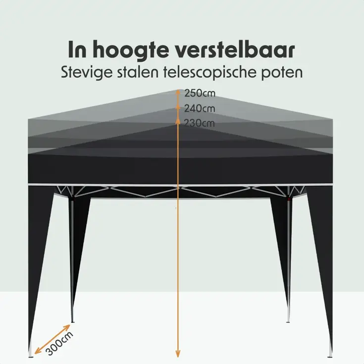Partytent – 3x3 m