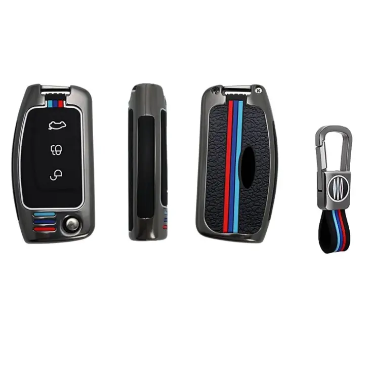 Metalen Sleutelhoesje voor Ford grijs G3
