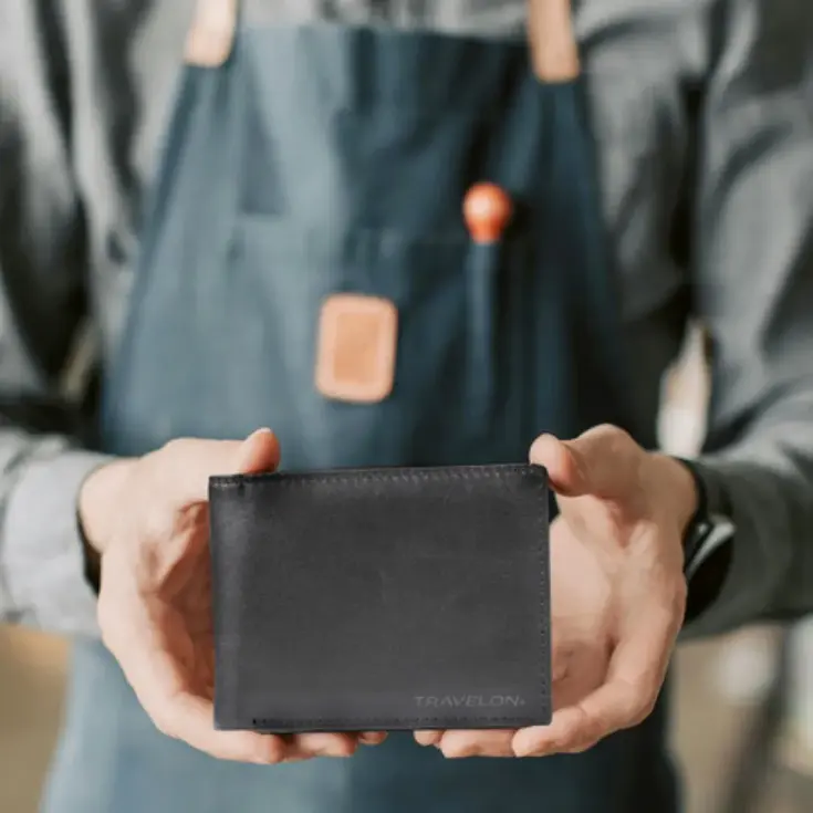 Leren Billfold Portemonnee met RFID