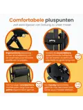 Opvouwbare Ligstoel - 3 Standen - Zwart