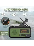 Noodradio DAB+/FM - 5000mAh - Solar Opwindbaar