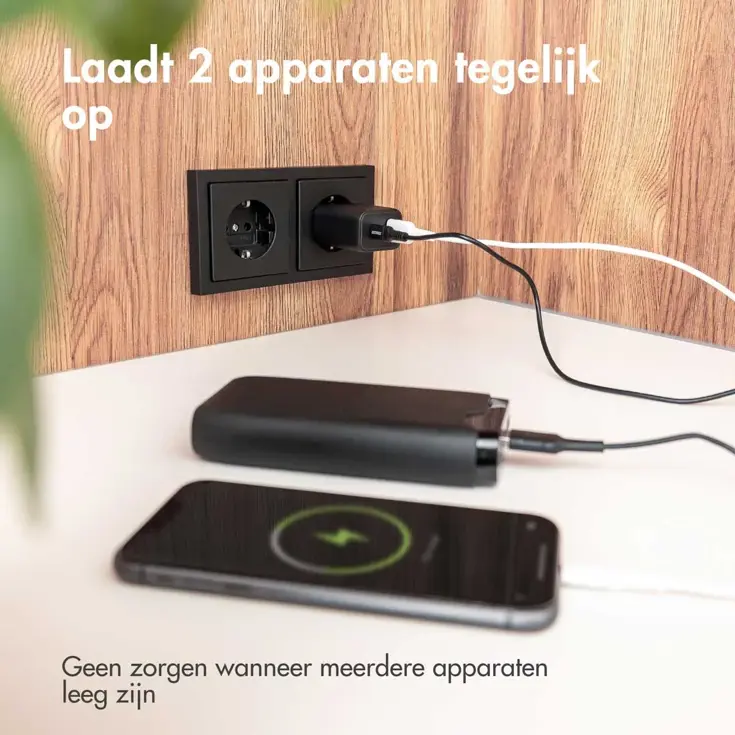 Accezz Wall Charger USB-C en USB - 33 Watt