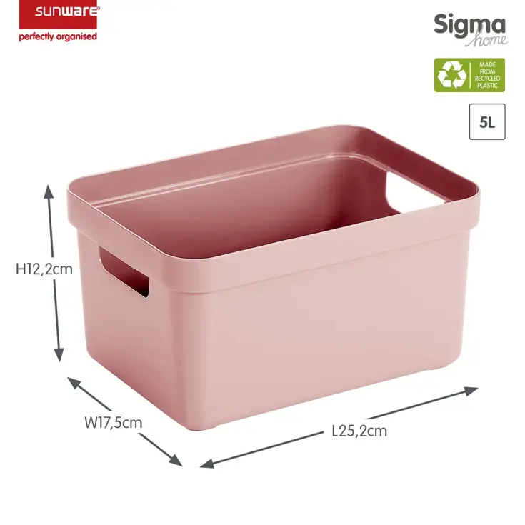 Sigma home - Opbergbox - 5L - 6-delig