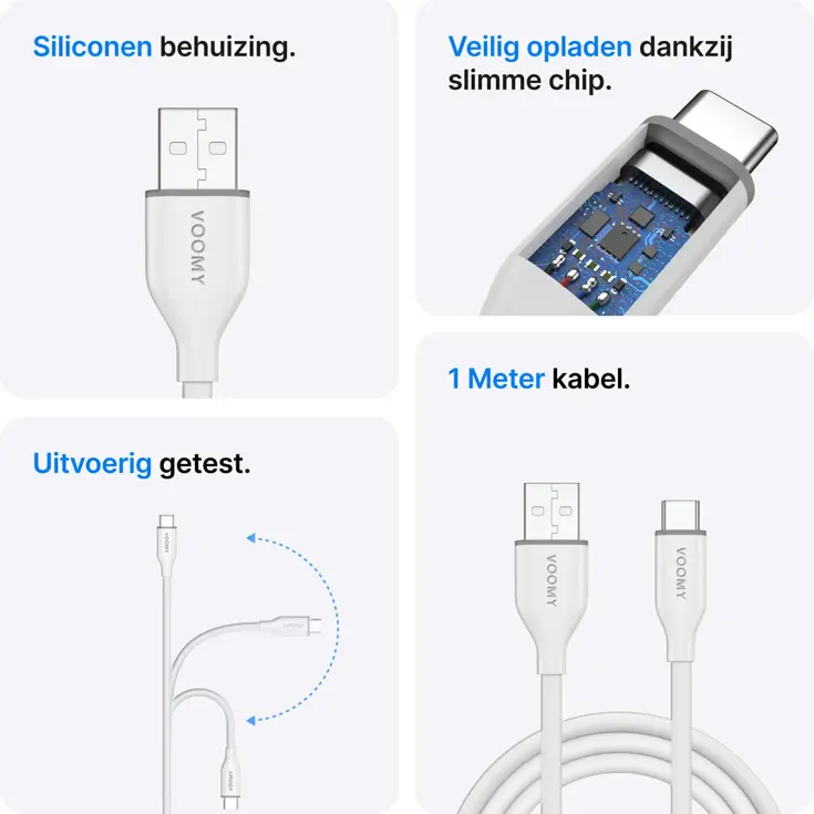 Connect C710 - USB-C naar USB-A - 12W 2-pack