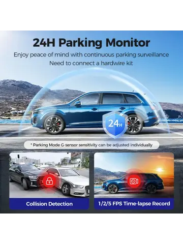 M360 2CH 4K Wifi GPS 64gb dashcam