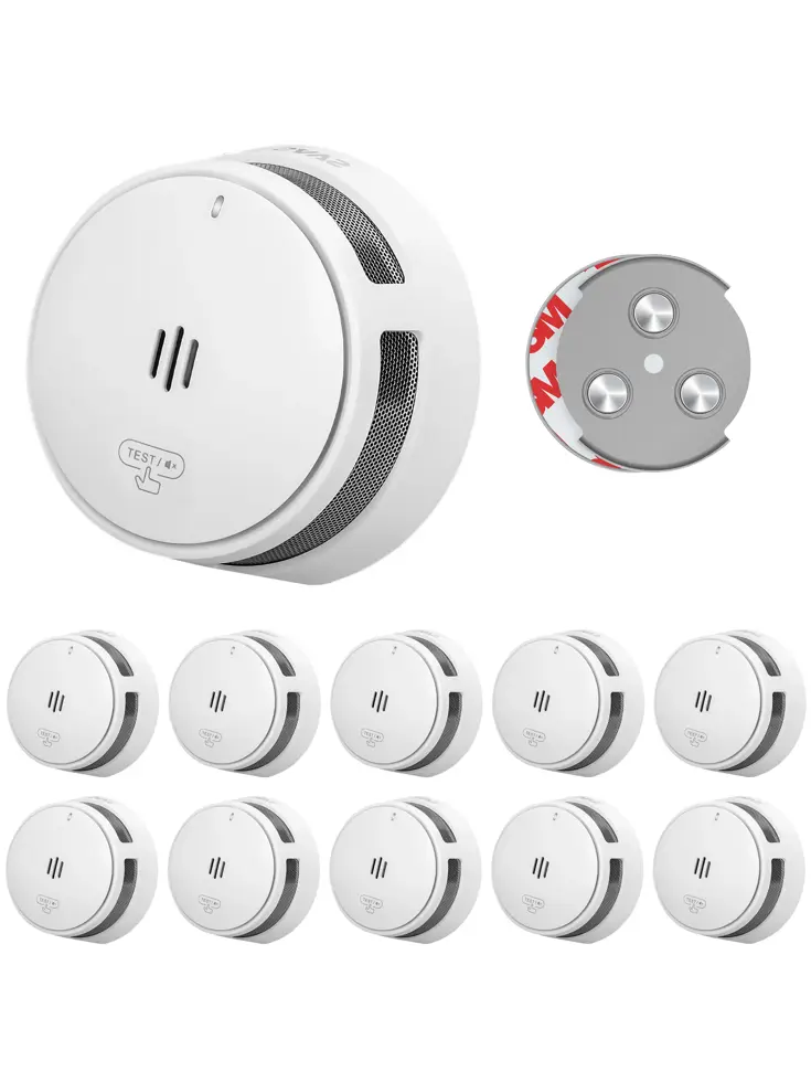 S10 Rookmelder met magneet 10-pack