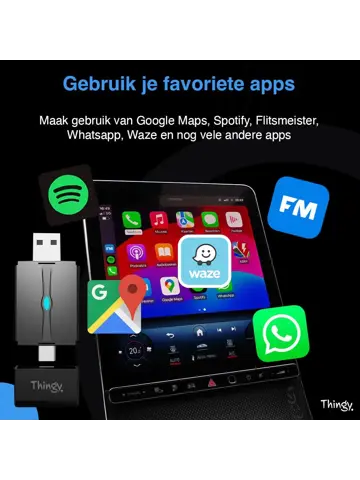 2-in-1 CarPlay Dongle USB-A & USB-C