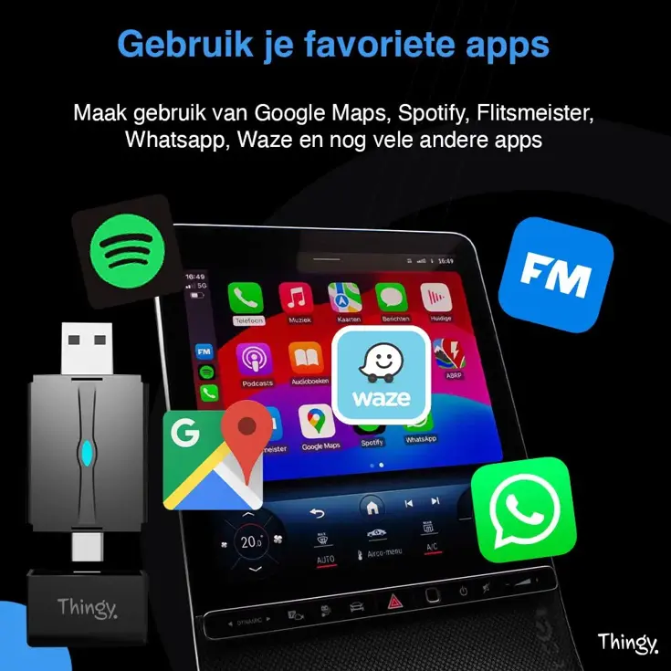 2-in-1 CarPlay Dongle USB-A & USB-C
