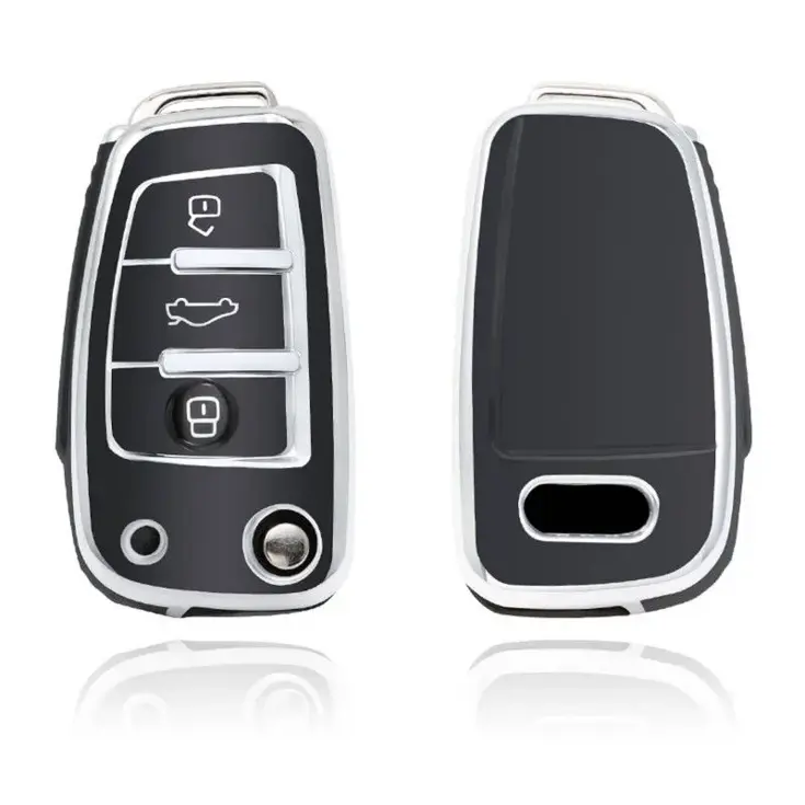 TPU Sleutelhoesje voor Audi zwart C3