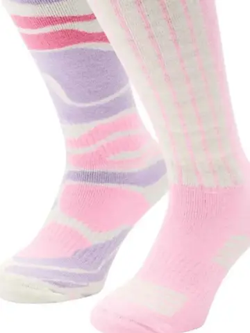 2 paar - Dames - Skisokken