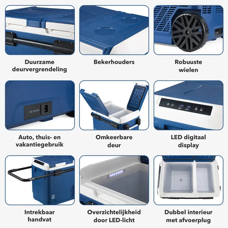 Koelbox 58.1L - Blauw