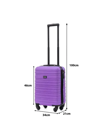 Reiskoffer XS ABS 29L met TSA-slot en 360° wielen