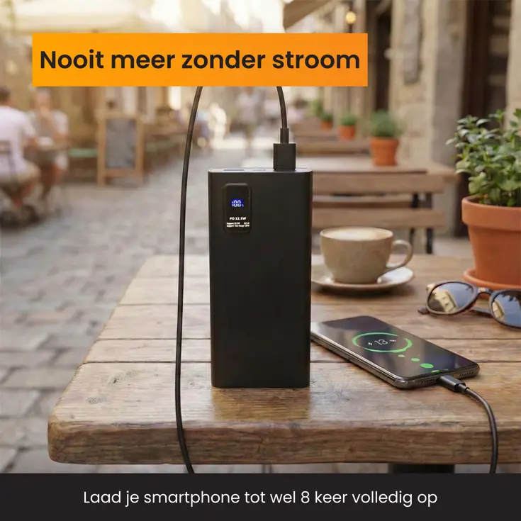 Powerbank 30000 mAh Snellader & LED Display