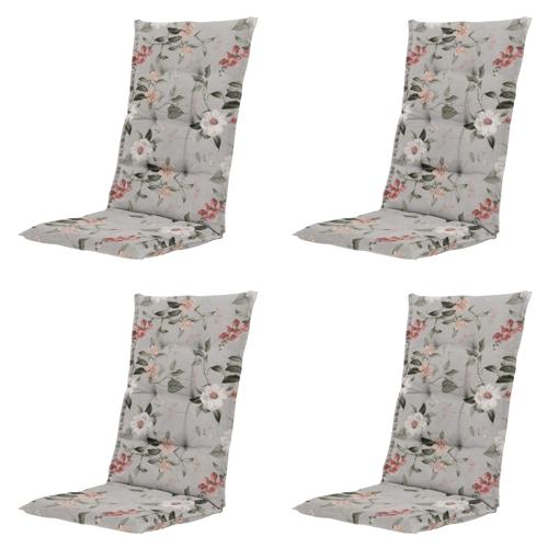 Julliete - Tuinstoelkussen Hoge Rug - Set van 4