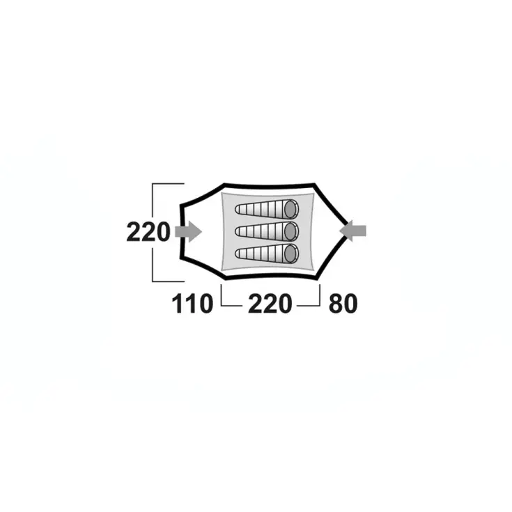 Bizon 3 Plus 3-persoonstent