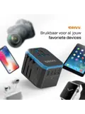 Universele Wereldstekker - USB C
