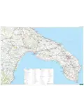 Wegenkaart Apulië - Bari - Brindisi