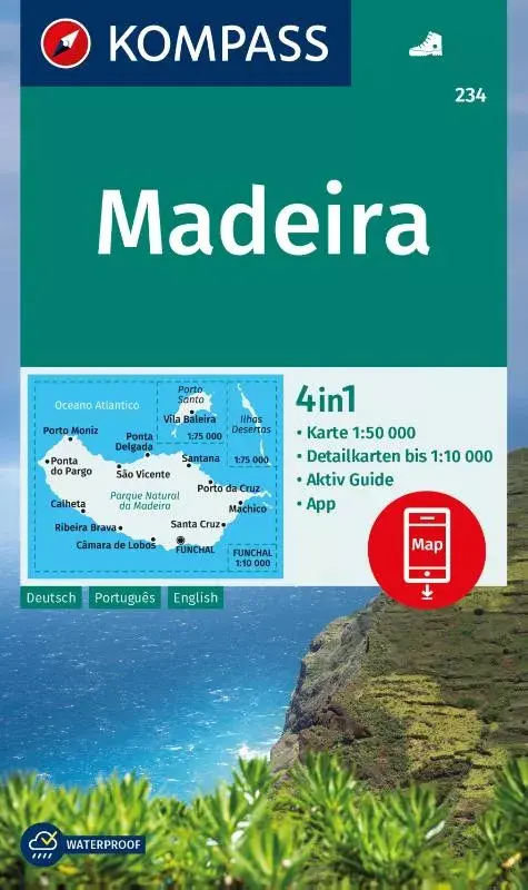 Kompass wandelkaart 234 Madeira