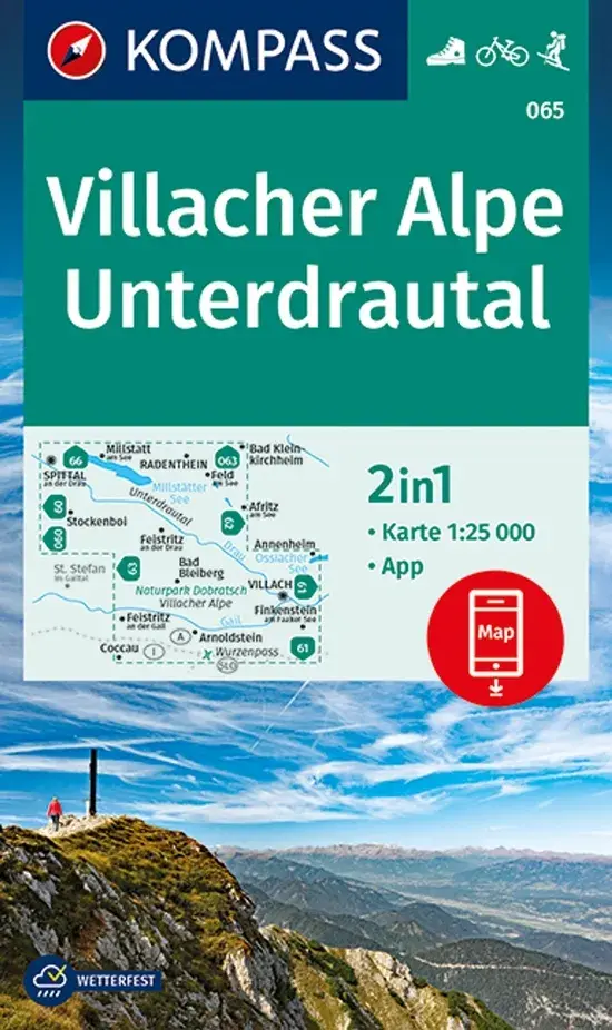 Wandelkaart WK065 Villacher Alpe