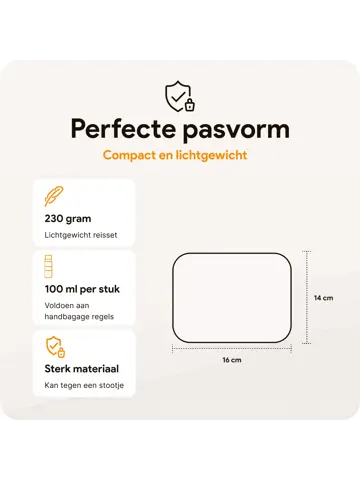 Toilettas met reisflesjes – 12-delig – Groen