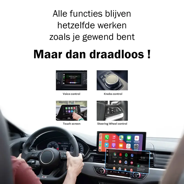 Premium 2-in-1 CarPlay & Android Auto Dongle