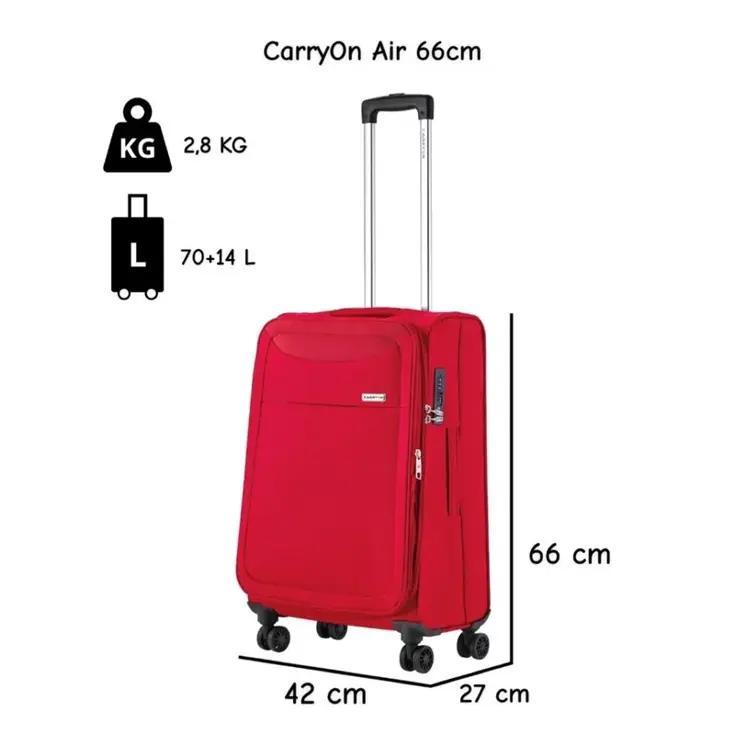 Air Zachte middenmaat koffer 66cm