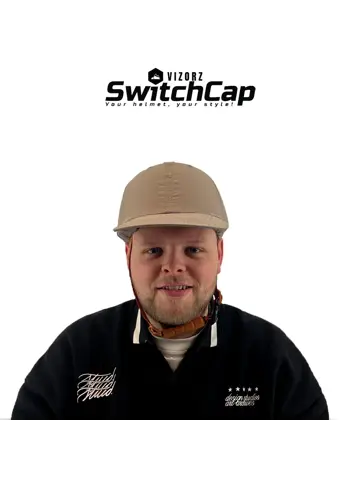 Vizorz SwitchCap fietshelm - Cap Grey