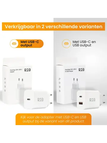 Krachtige 20W USB C Adapter - Wit