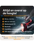 Noodradio met solar dynamo Bluetooth en powerbank