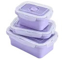 3-delige Opvouwbare Lunchboxset Siliconen