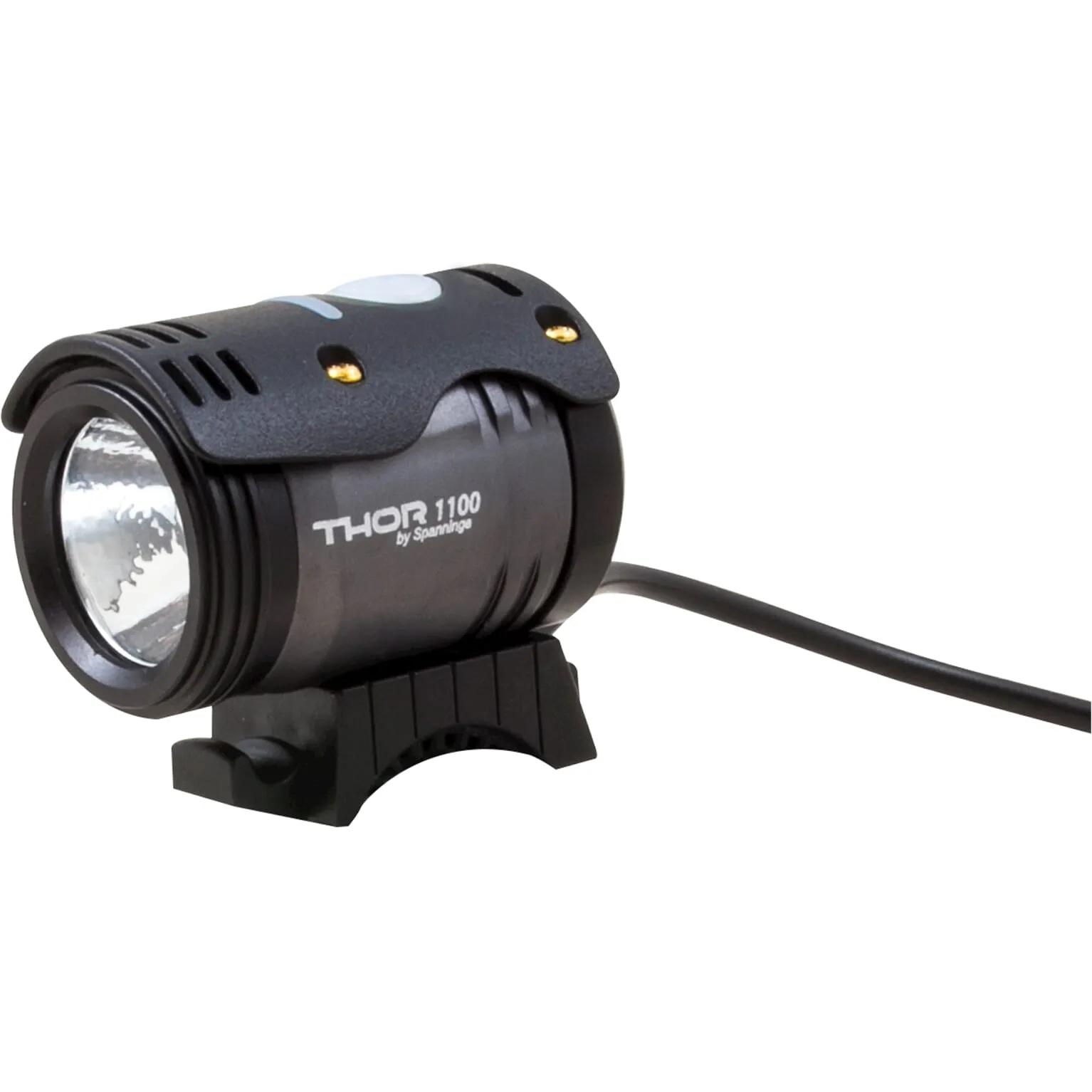 Spanninga  koplamp Thor high power accu 1100 l  Zwart main product image