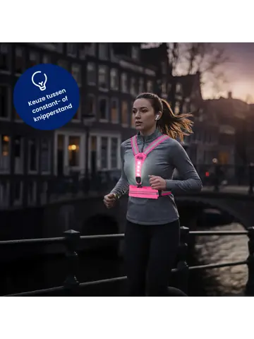 Hardloopvest met Opbergvak oplaadbaar