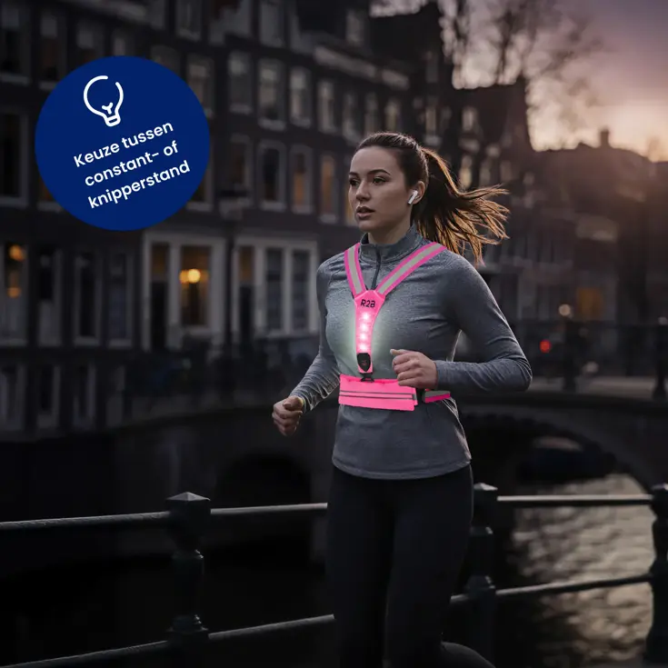 Hardloopvest met Opbergvak - Verlichting