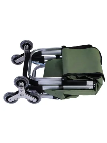 40L boodschappentrolley met trapwielen