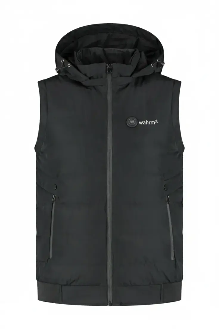 Infrarood Verwarmde Bodywarmer met Capuchon Heren