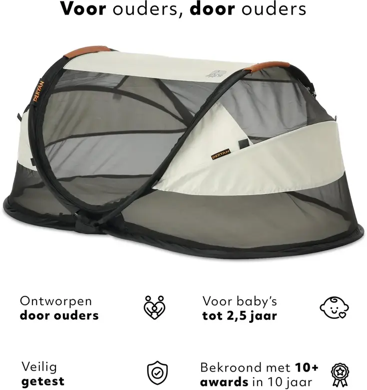 Baby luxe campingbedje - Zelfopblaasbare matras