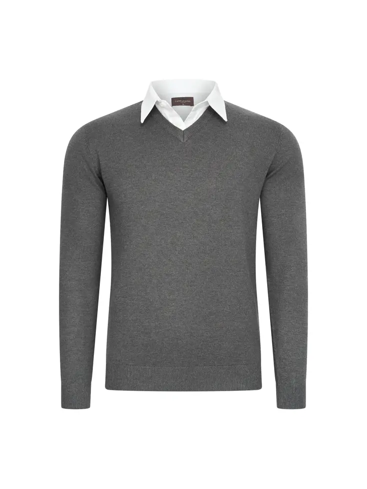 Heren Mock Pullover