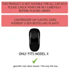Metalen Sleutelhoesje voor Tesla Model X grijs B