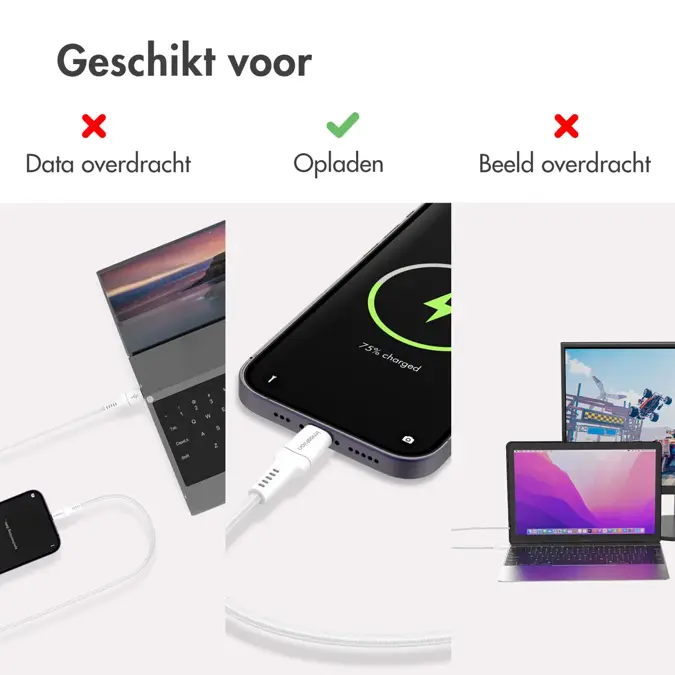 imoshion Lightning naar USB kabel 1,5 meter