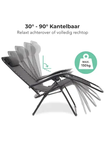 LifeGoods Opvouwbare Tuinstoelen