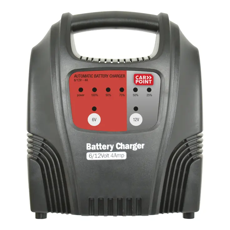 Automatische acculader 6/12V met 5 controlelampjes