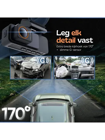 2CH Dashcam - WiFi GPS 4K 64GB - X30 Pro Dashcam