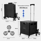 Packaway Boodschappenkrat - Trapwielen