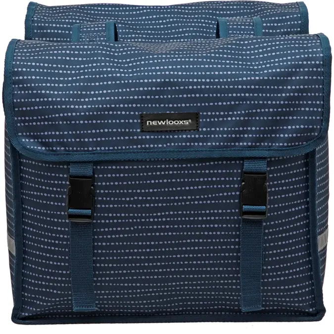 New Looxs fietstas dubbel Fiori nomi blue 30L